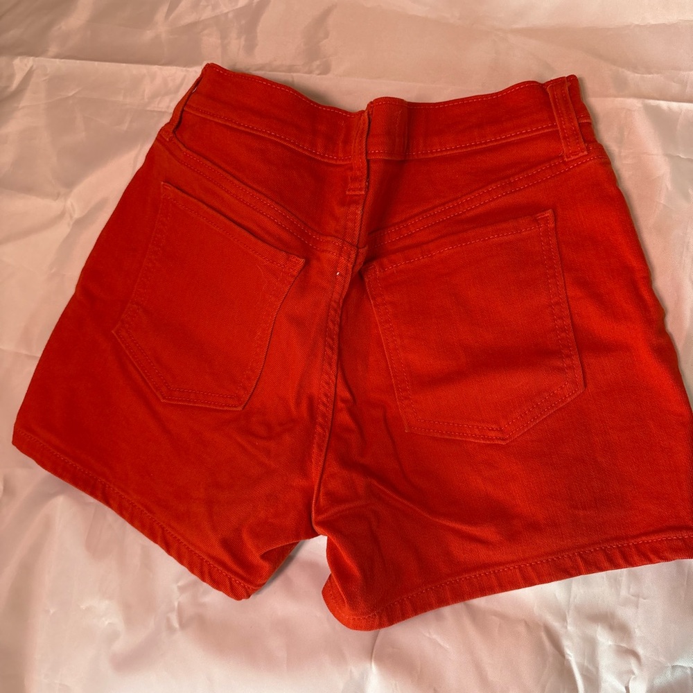Banana Republic Bright Red Jean Shorts - Picture 3 of 6